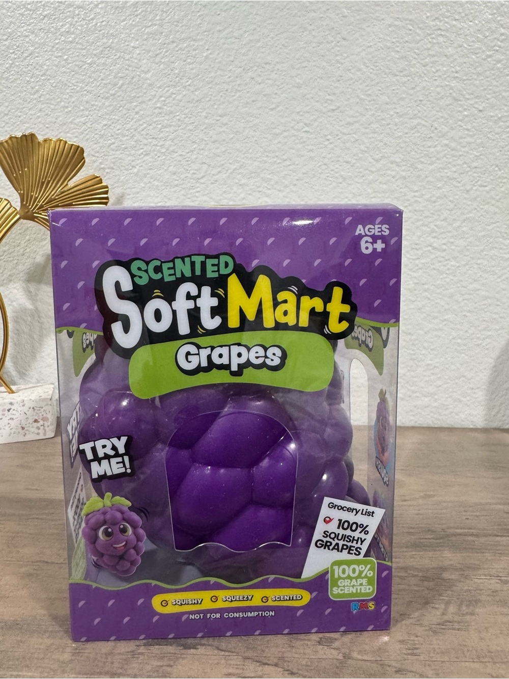Scented Purple Grapes Squishy Toy -